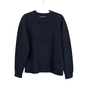 Etudes Studio Sweatshirt Mens M Blue Crew Neck Long Sleeve Minimalist Pullover